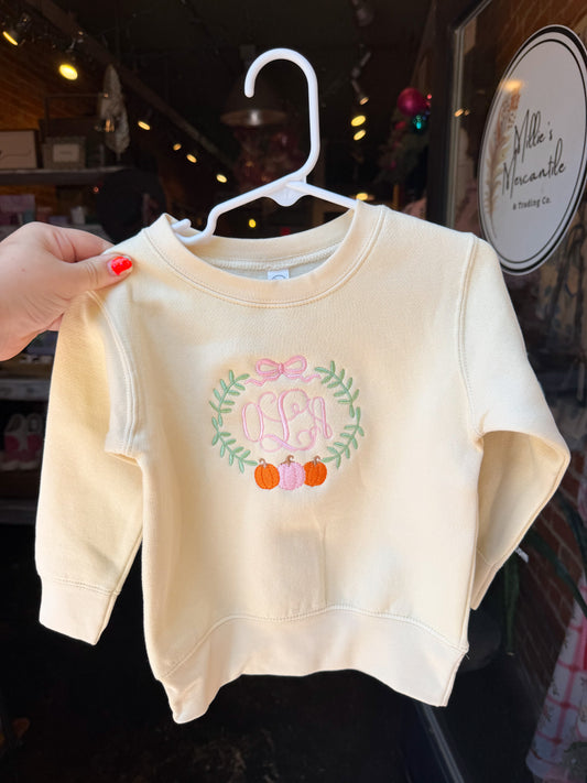 Monogram Pumpkin Crest Shirt