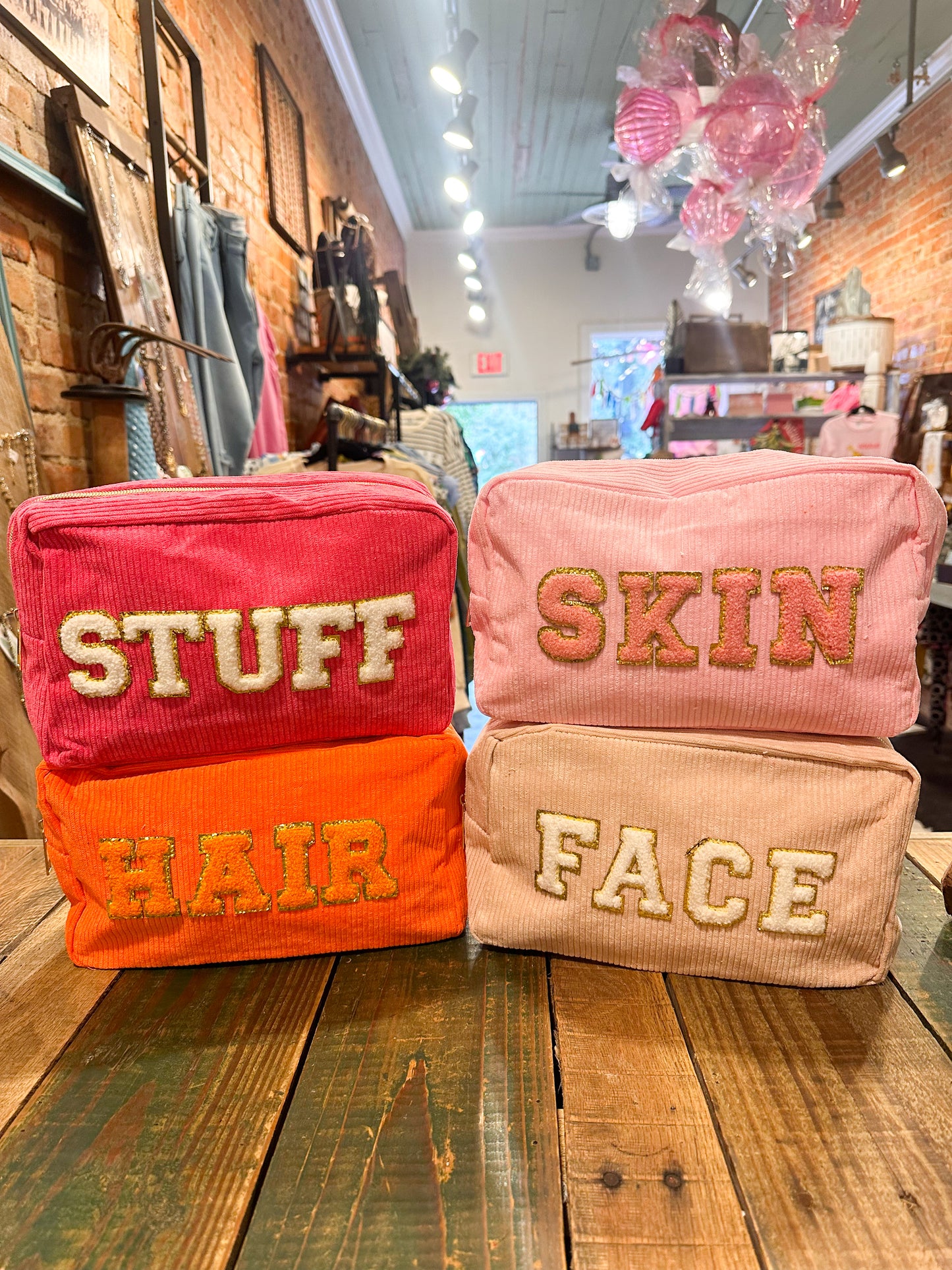 Corduroy Stuff Patch Bag