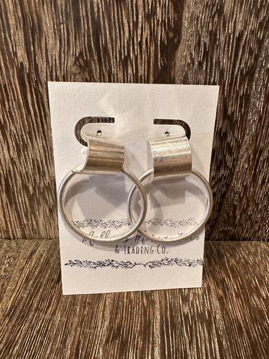 Saddle Up Silver Earrings