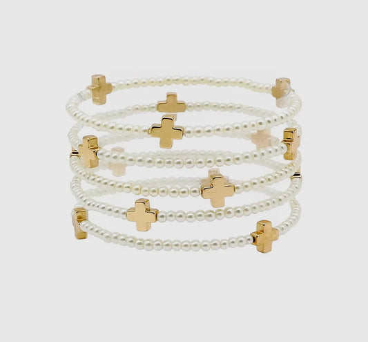 Paula Pearl Bracelet Set