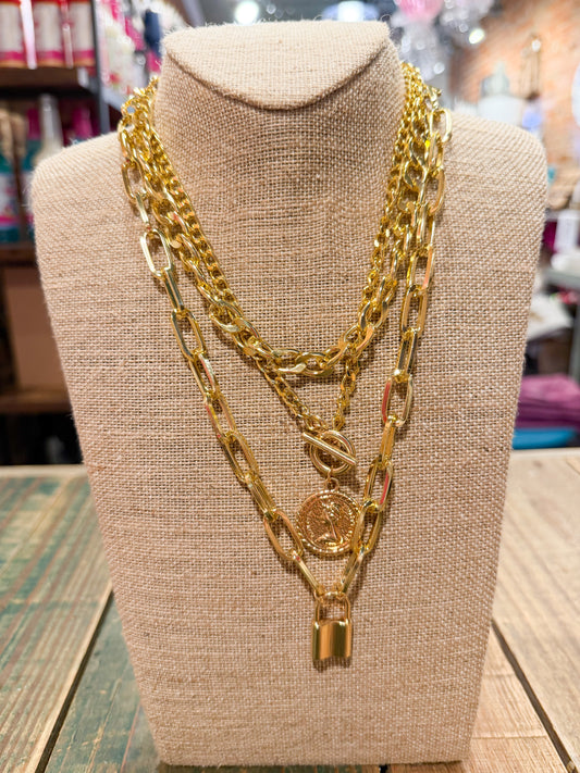 Carla Coin Layered Necklace