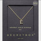 Gold Dipped Cz Initial Necklace