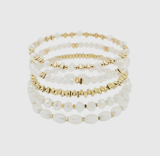 Caroline Crystal Bracelet Set