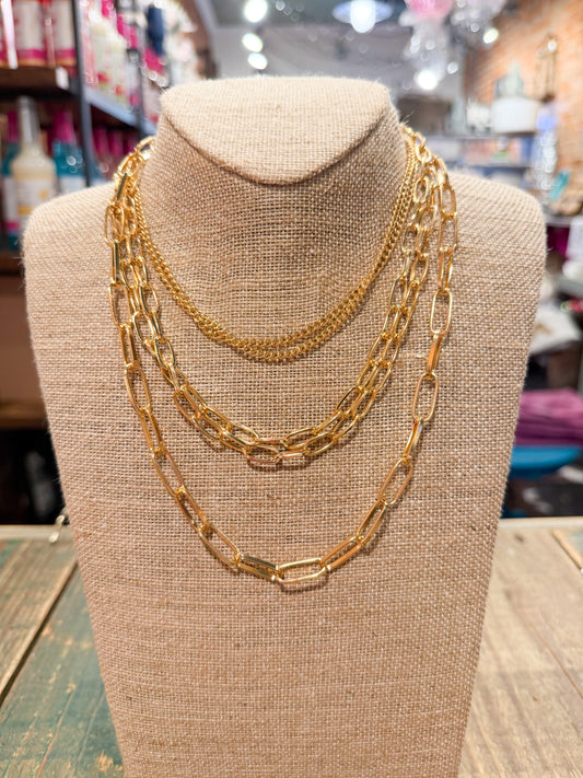 Lysa Layered Chain Necklace