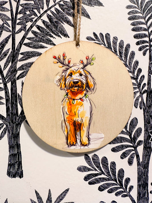 Christmas Dog Ornament