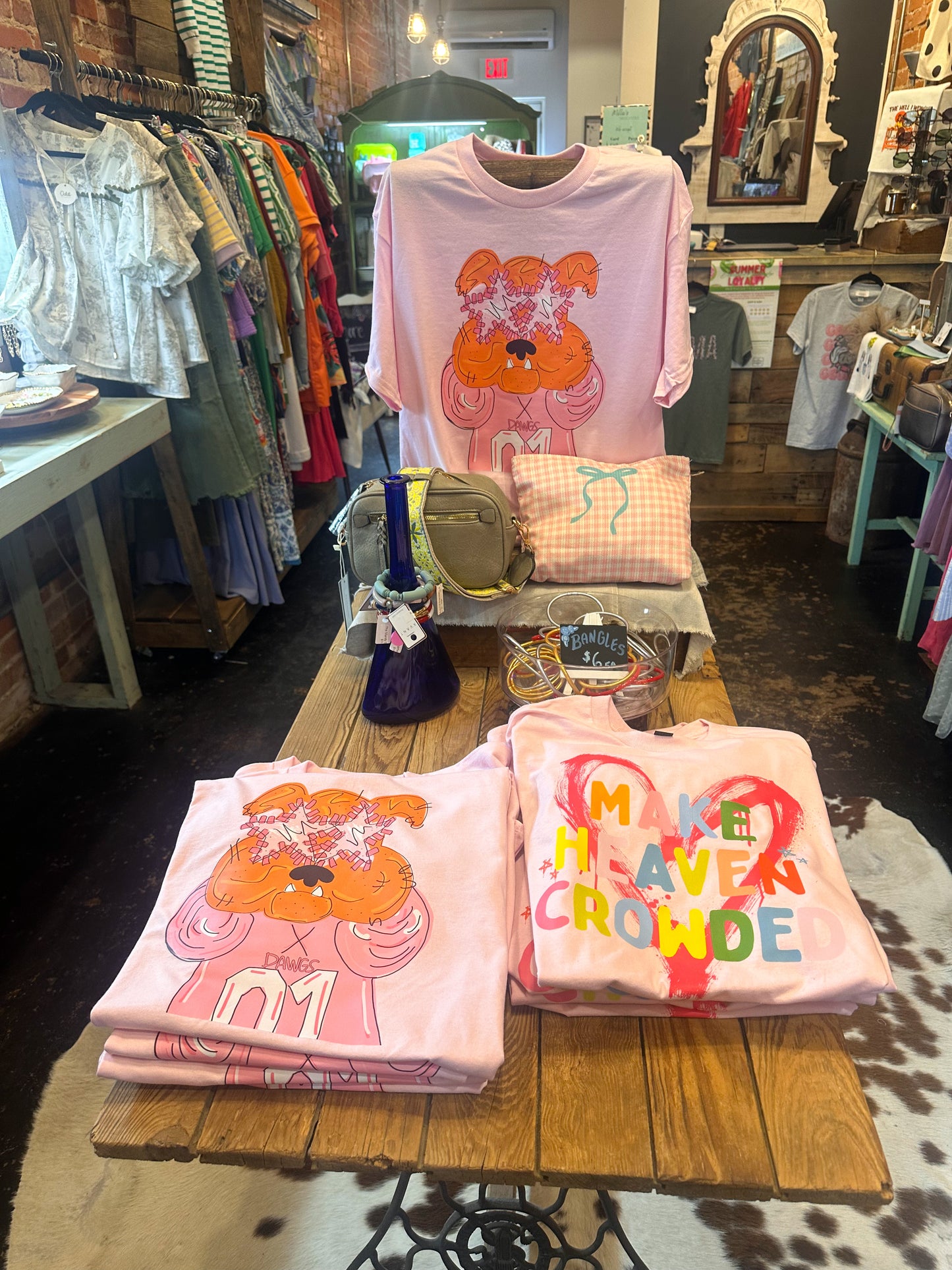 Preppy Pink Dawg Tee