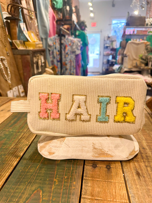 Corduroy HAIR Patch Bag