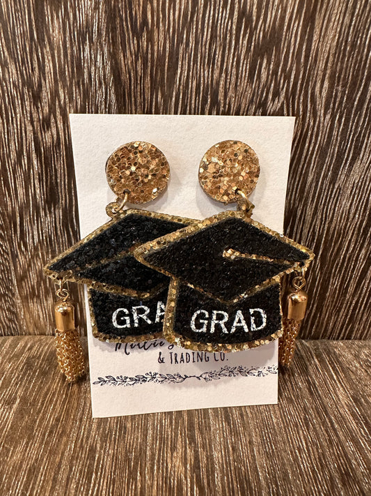 Glitter Grad Earrings