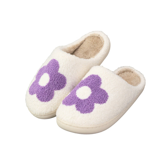 Purple Daisy Slippers