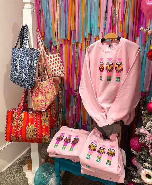 Sequin Nutcracker Patch Sweatshirt