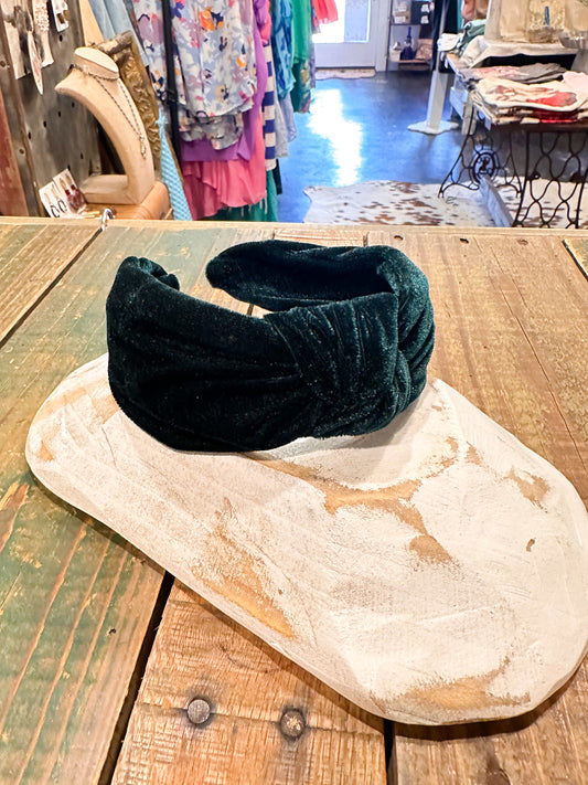 Wintergreen Velvet Headband