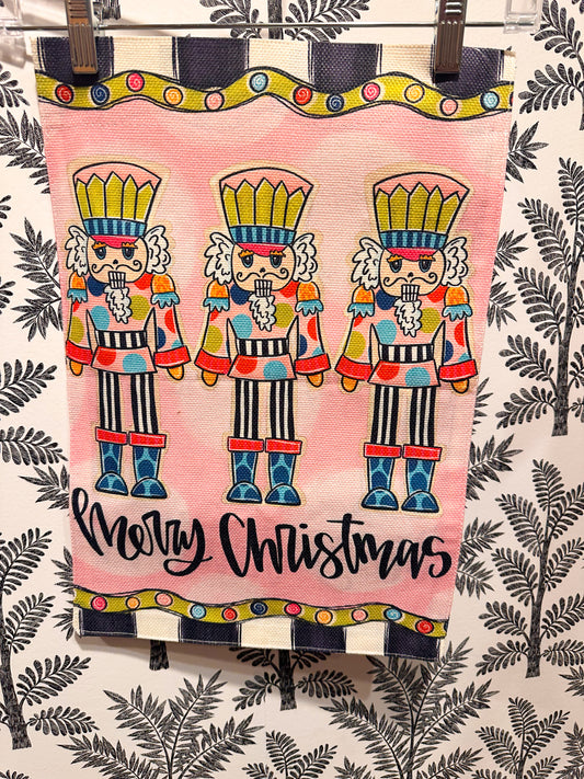 Preppy Nutcracker Garden Flag