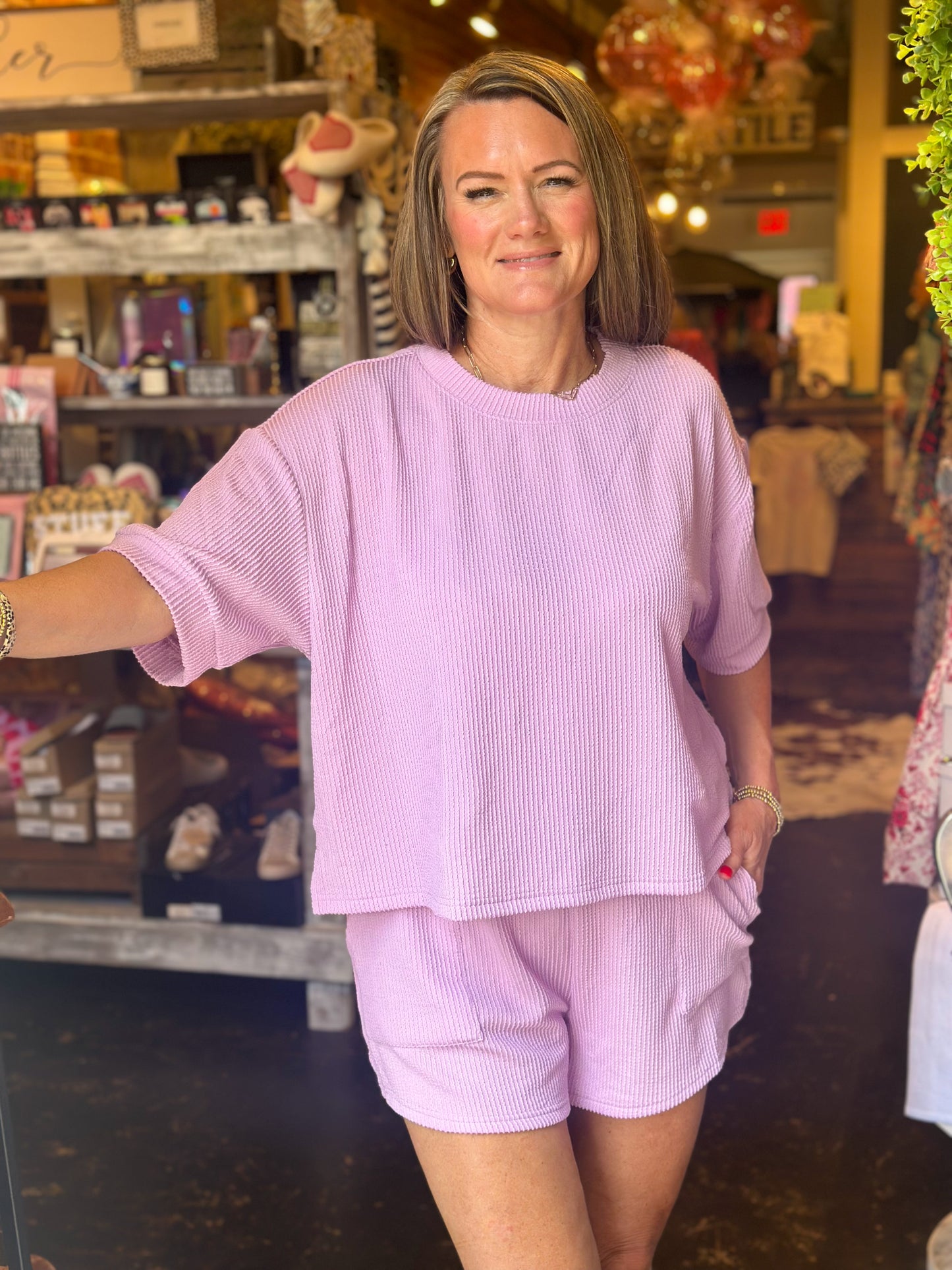 Ross Ribbed Set (lilac)