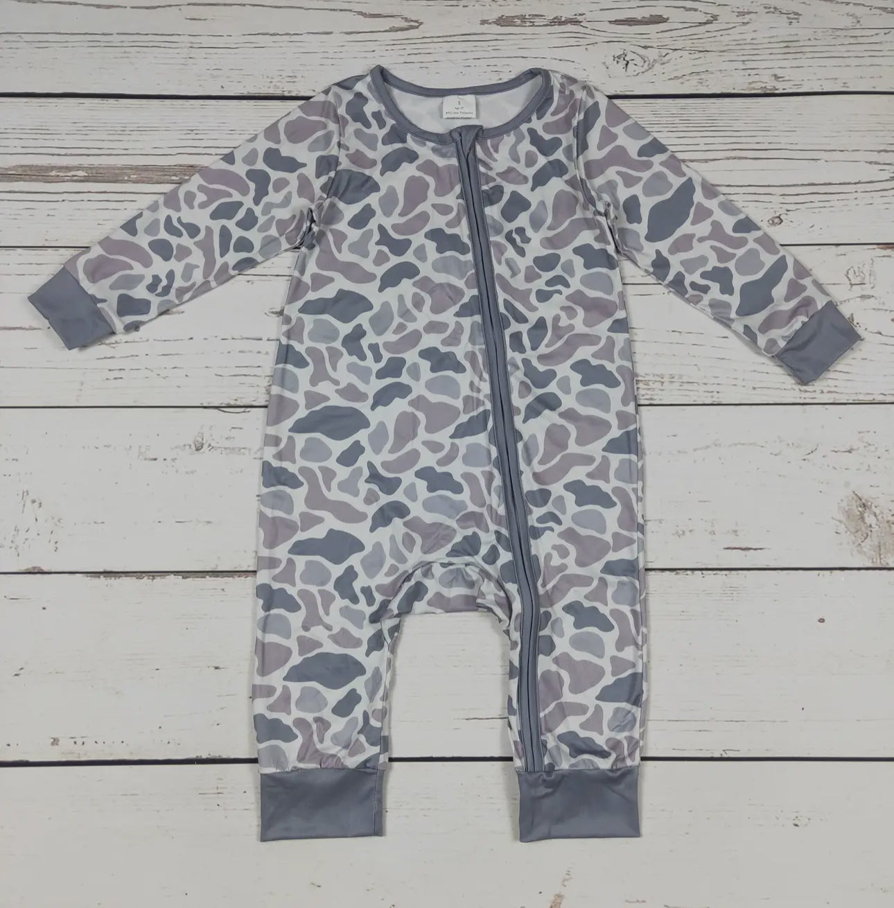 Grey Camo Zippered Sleeper