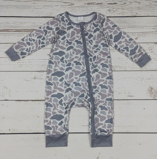 Grey Camo Zippered Sleeper