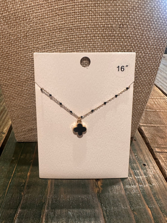 Black Clover Necklace