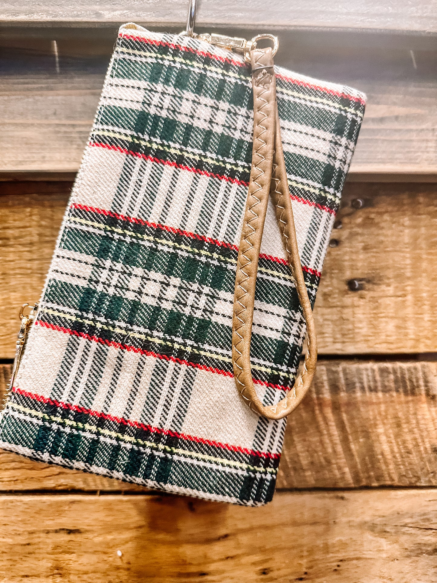 Preppy Plaid Wristlet