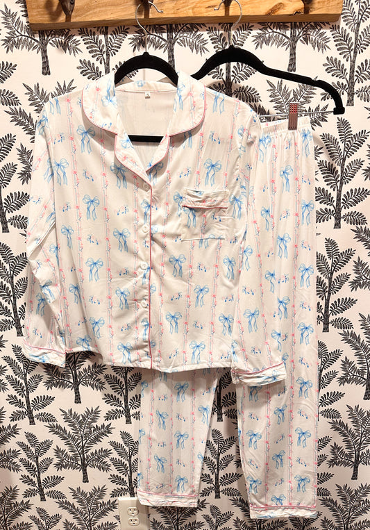 Dainty Floral Pajama Pants Set