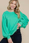 Ivy Bubble Sleeve Oversized Sweater