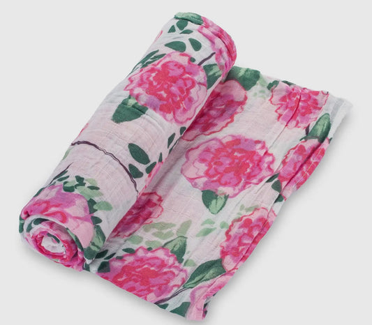 Peony Baby Swaddle Blanket