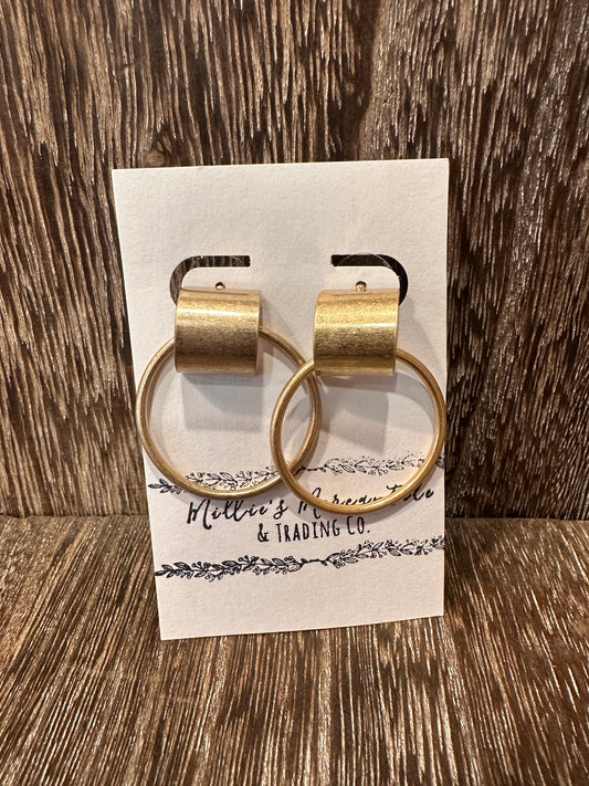 Saddle Up Gold Earrings