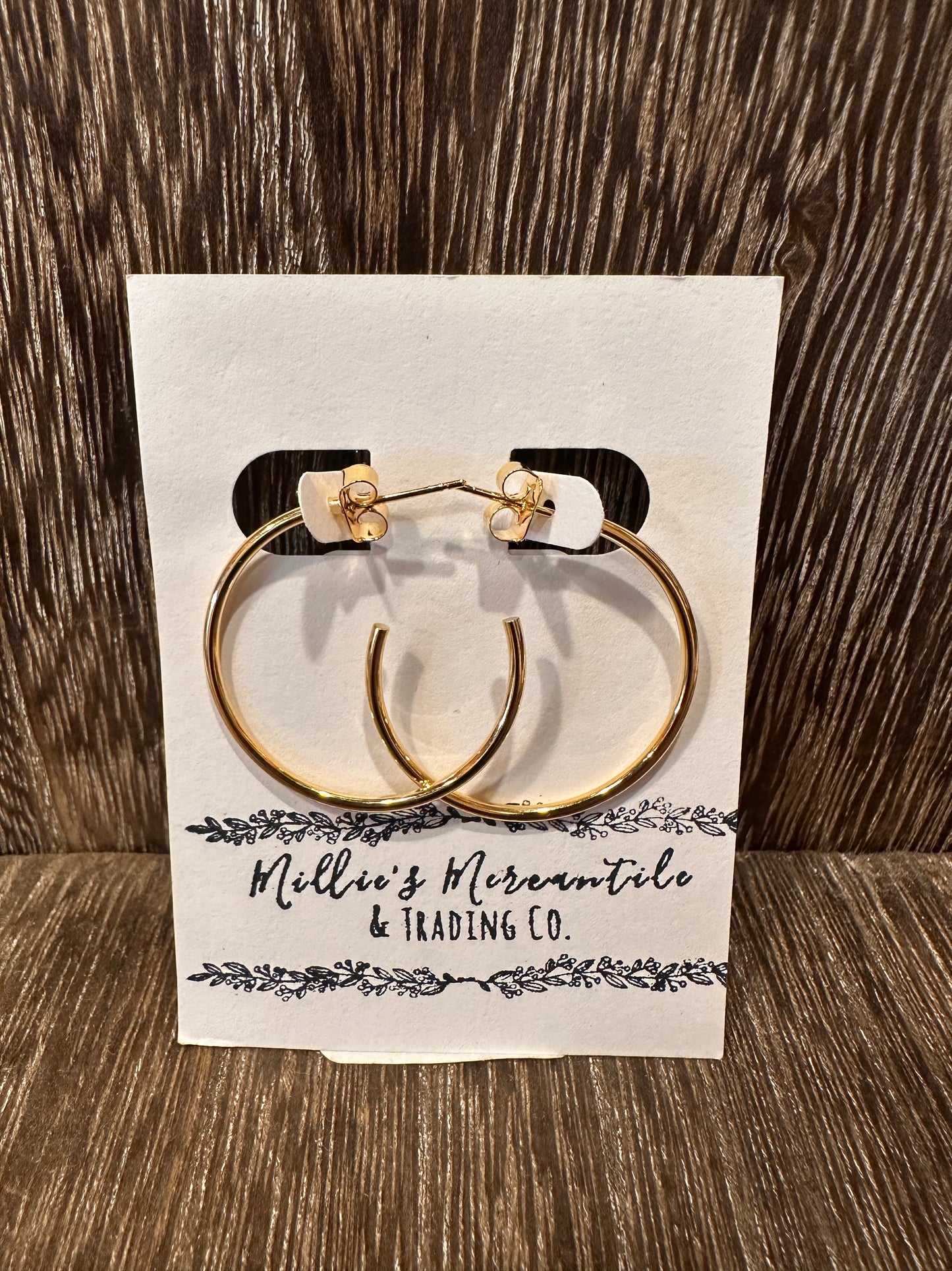 Gold Kay Hoops