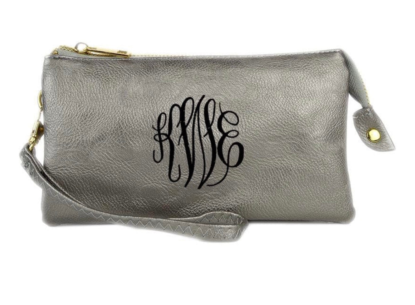 Gabbie Zippered Clutch (silver)