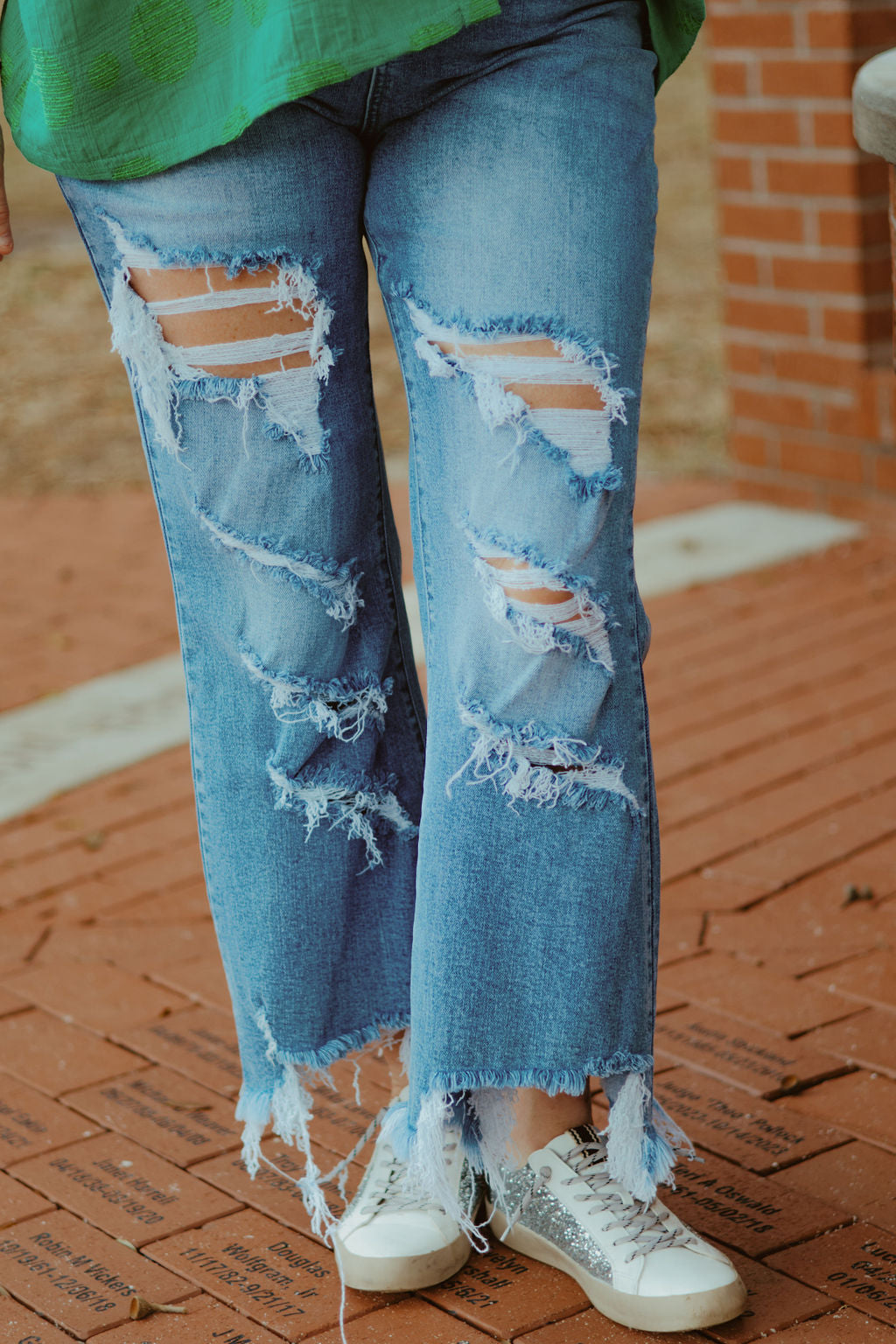 Urban Distressed Crop Jeans