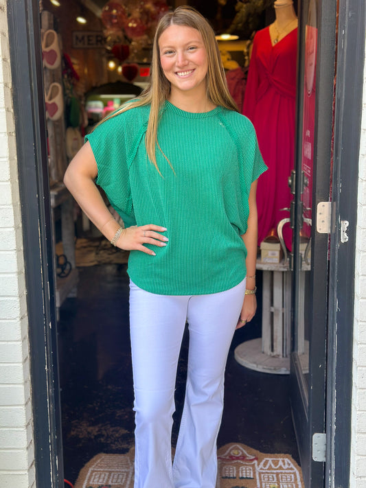 Sasha Pull on Flares (white)