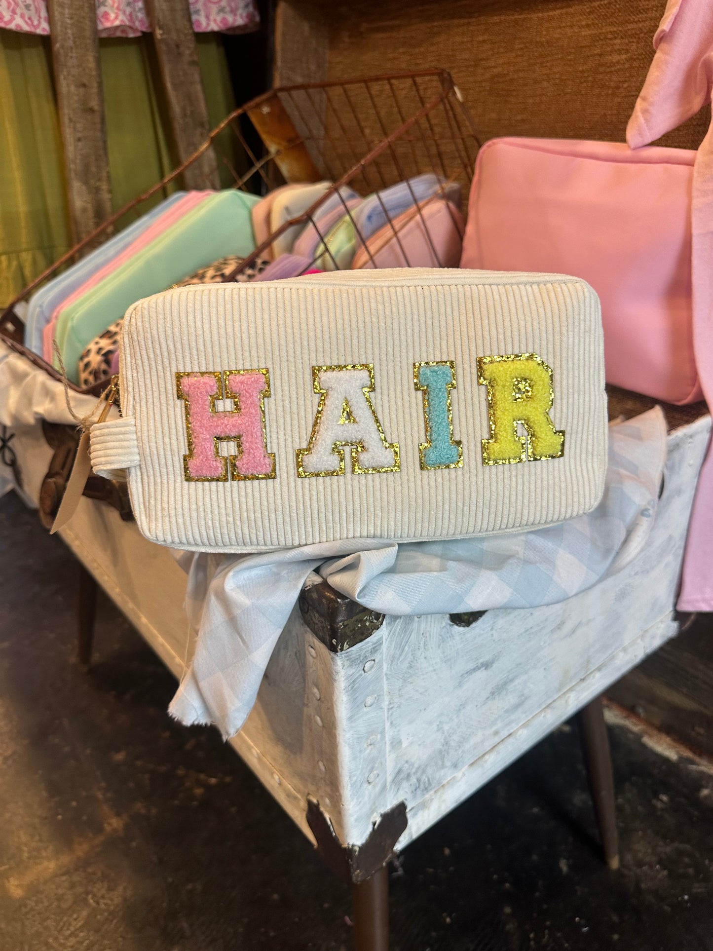 HAIR Corduroy Patch Bag