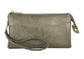 Gabbie Zippered Clutch (pewter)