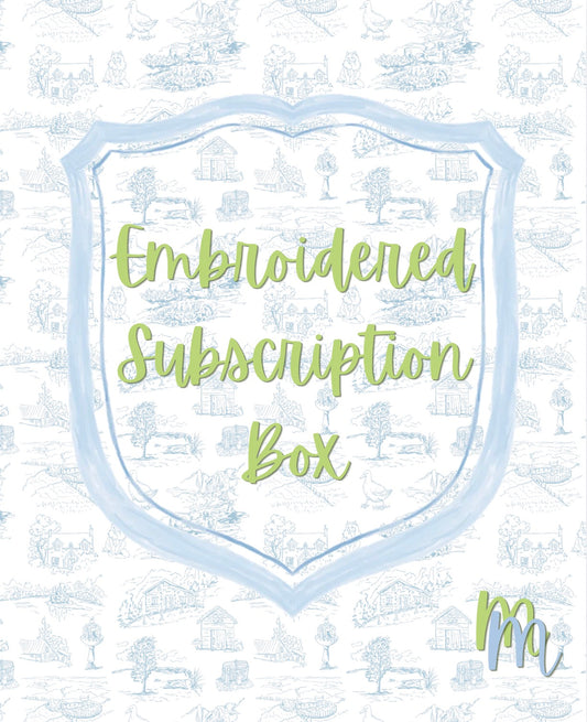 Embroidered Subscription Box