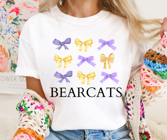Bearcats Bow Tee