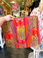 Monogram Tiger Print Tote