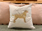 Cross-Stitch Dog Pillow Cover