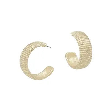 Tillie Textured Hoops