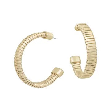 Reba Ribbed Hoops