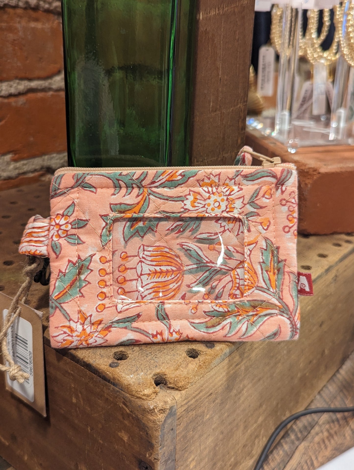 Pretty as a Peach Keychain Wallet