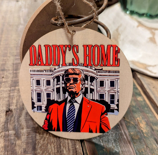 Retro Daddy's Home Ornament