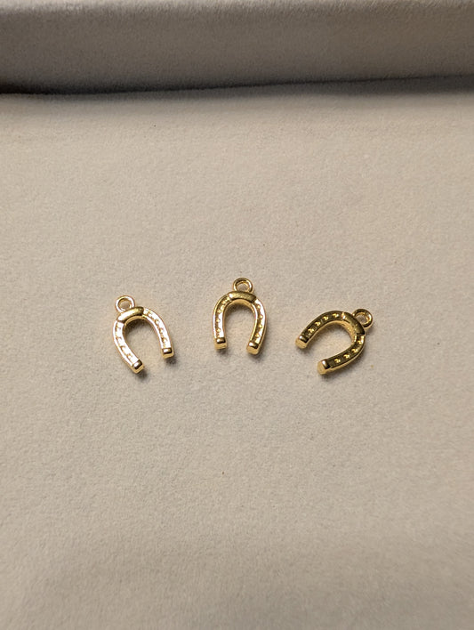 Gold Horseshoe Charm