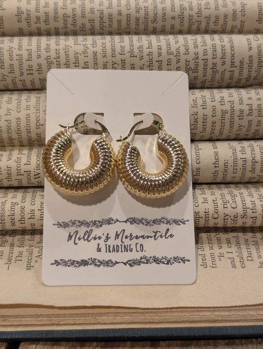 Rollie Pollie Gold Hoops