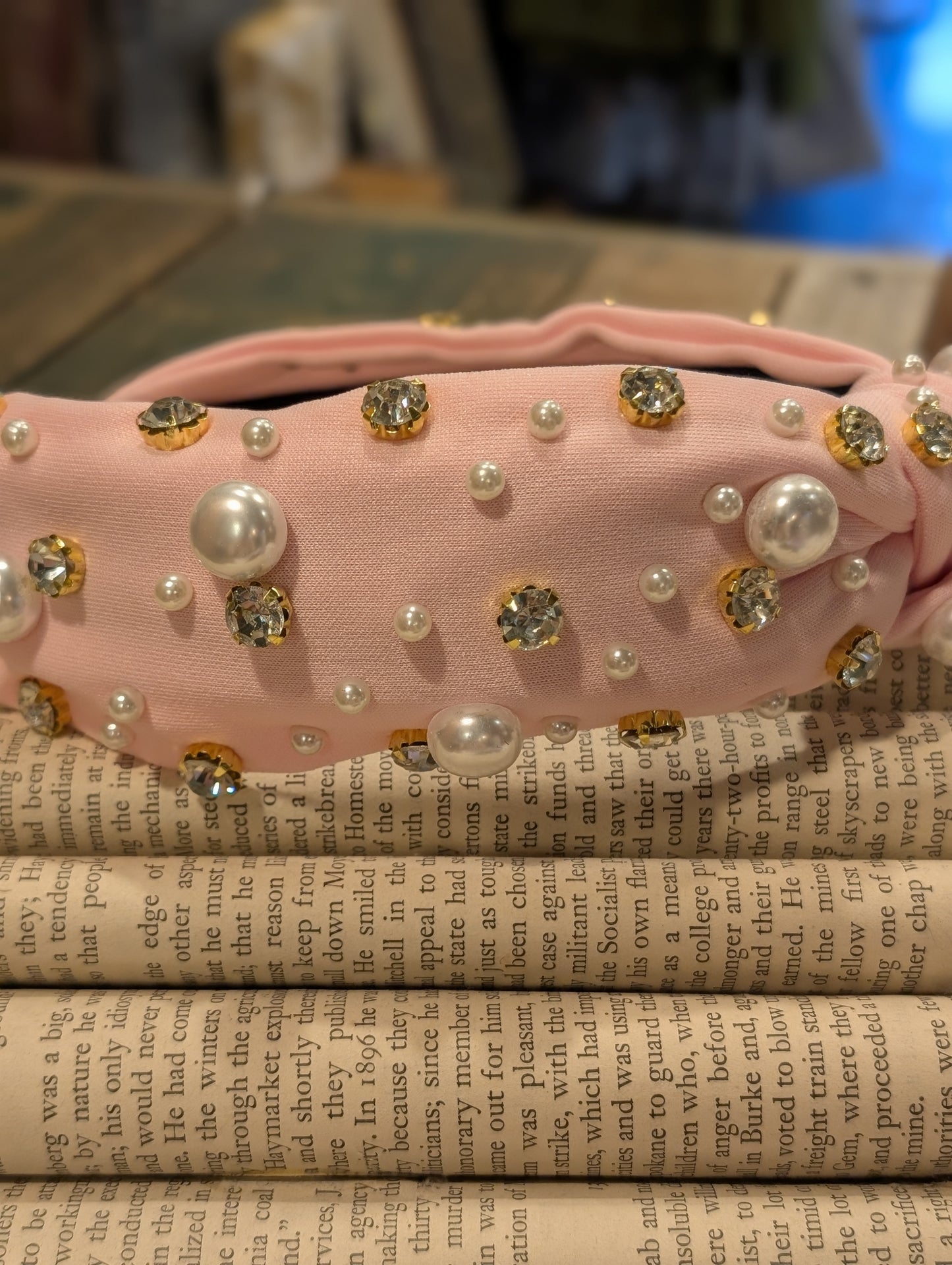 Pearl and Diamond Headband