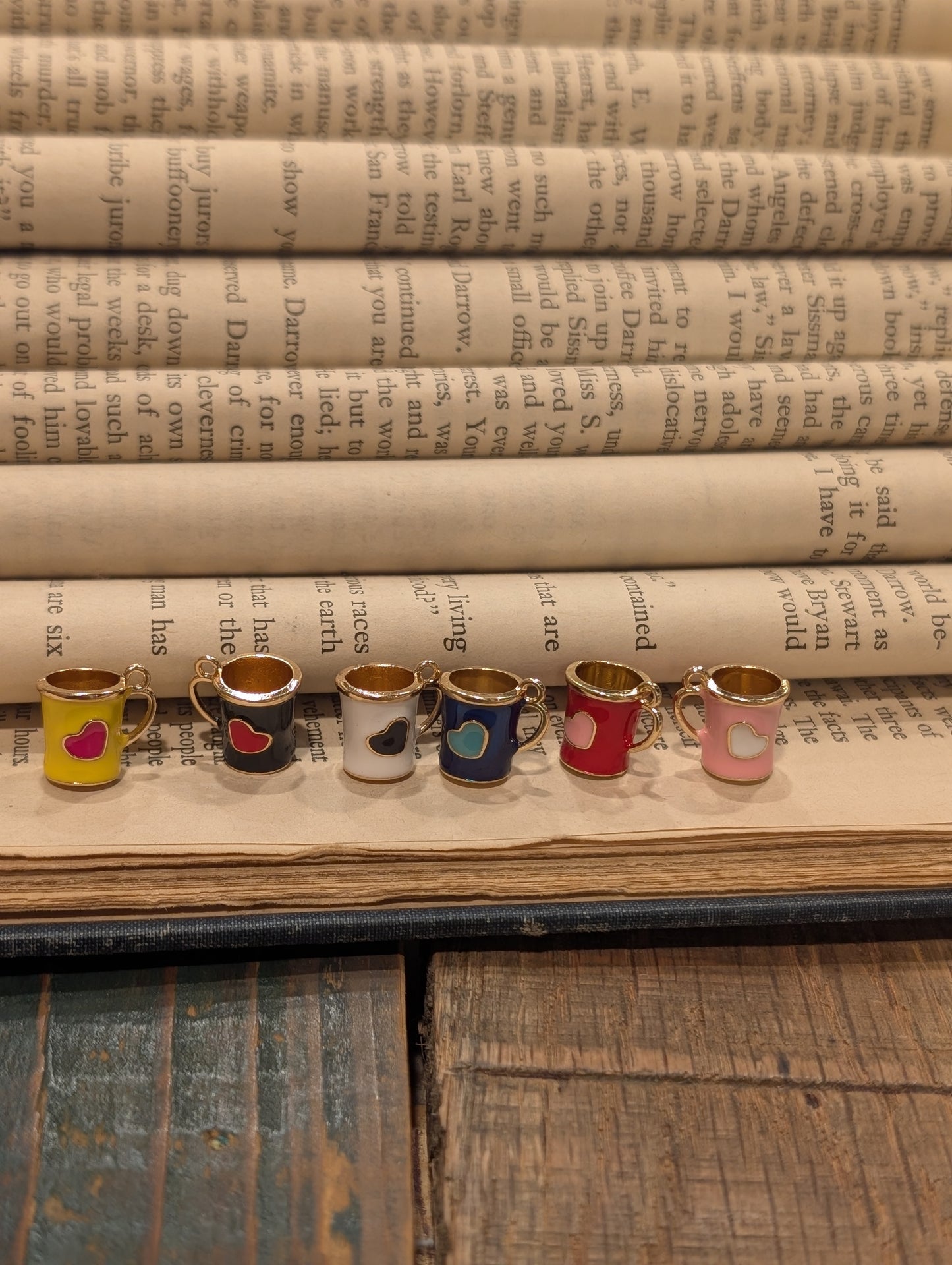 Coffee Cup/Heart Charm