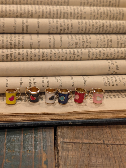 Coffee Cup/Heart Charm