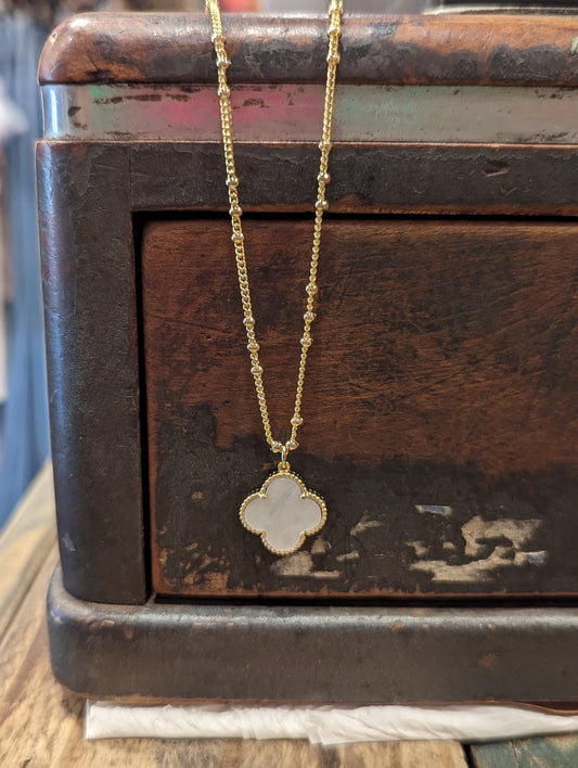 Cloudy Clover Necklace