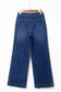 Sail Blue Wide Leg Pocketed High Waist Jeans