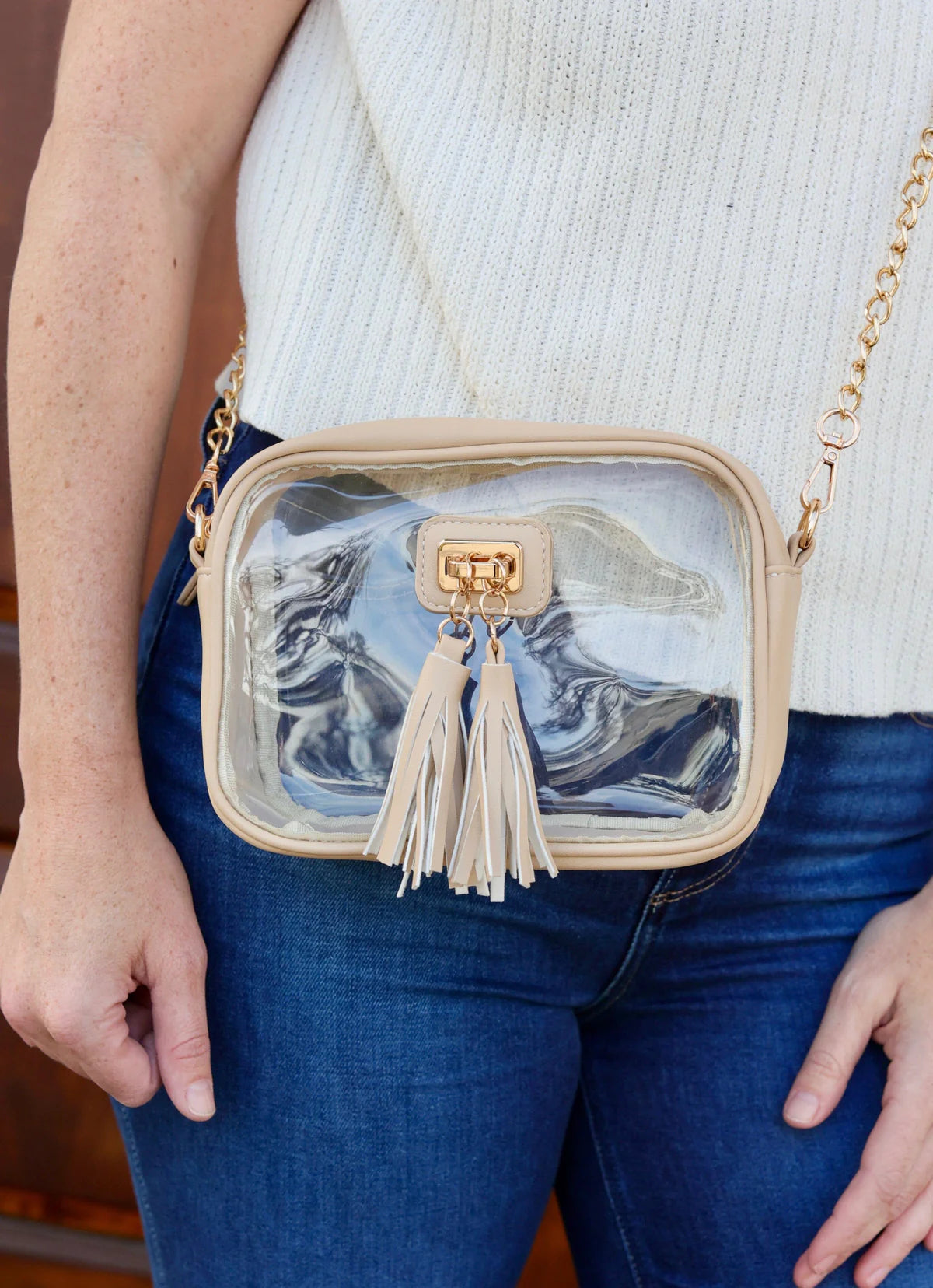 Caroline Hill Addison Clear Crossbody