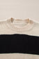 Jet Stream Colorblock Loose Pullover Sweater