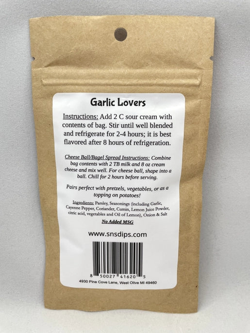 Garlic Lovers Dip Mix