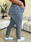 Judy Blue Full Size High Waist Cuff Hem Skinny Jeans